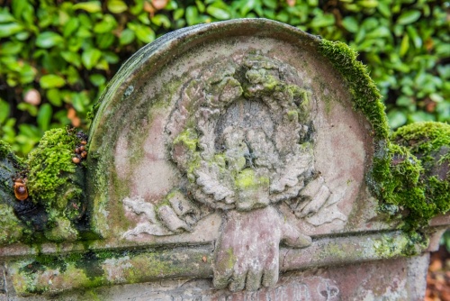 An unusual Victorian gravestone carving